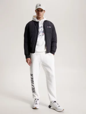 Jaqueta Bomber Acolchoada com Logo Esportivo