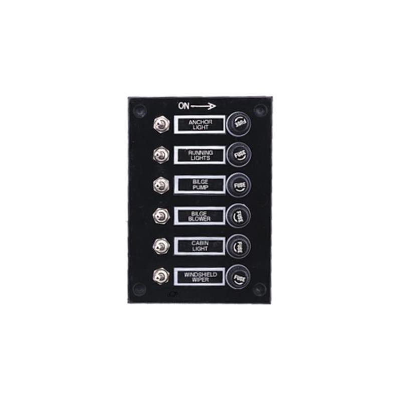 Tableau Electrique Plastimo Bakelite - 6 Interrupteurs