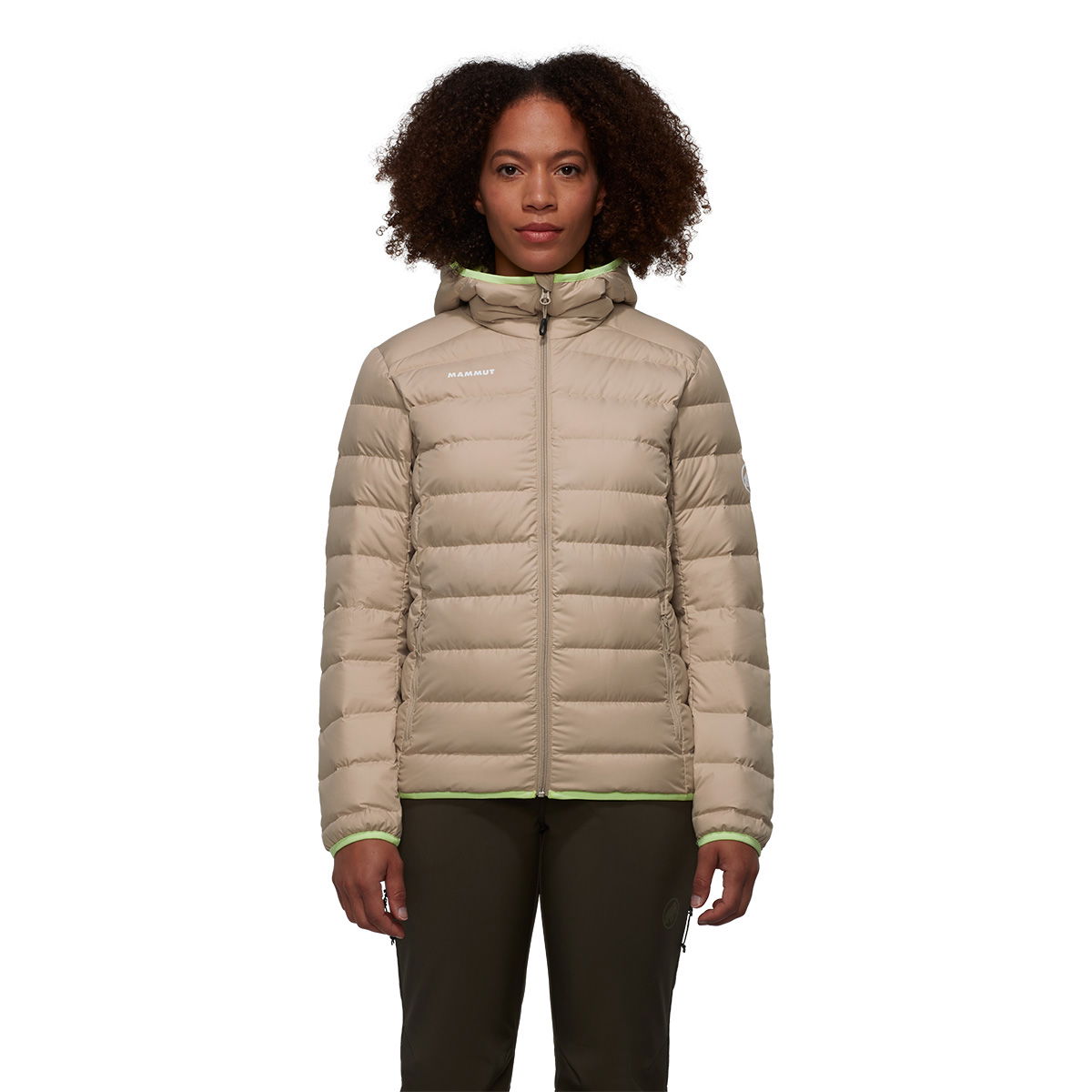 Mammut Waymarker IN Hooded dunjakke, dame (Savannah/Neo Lime)