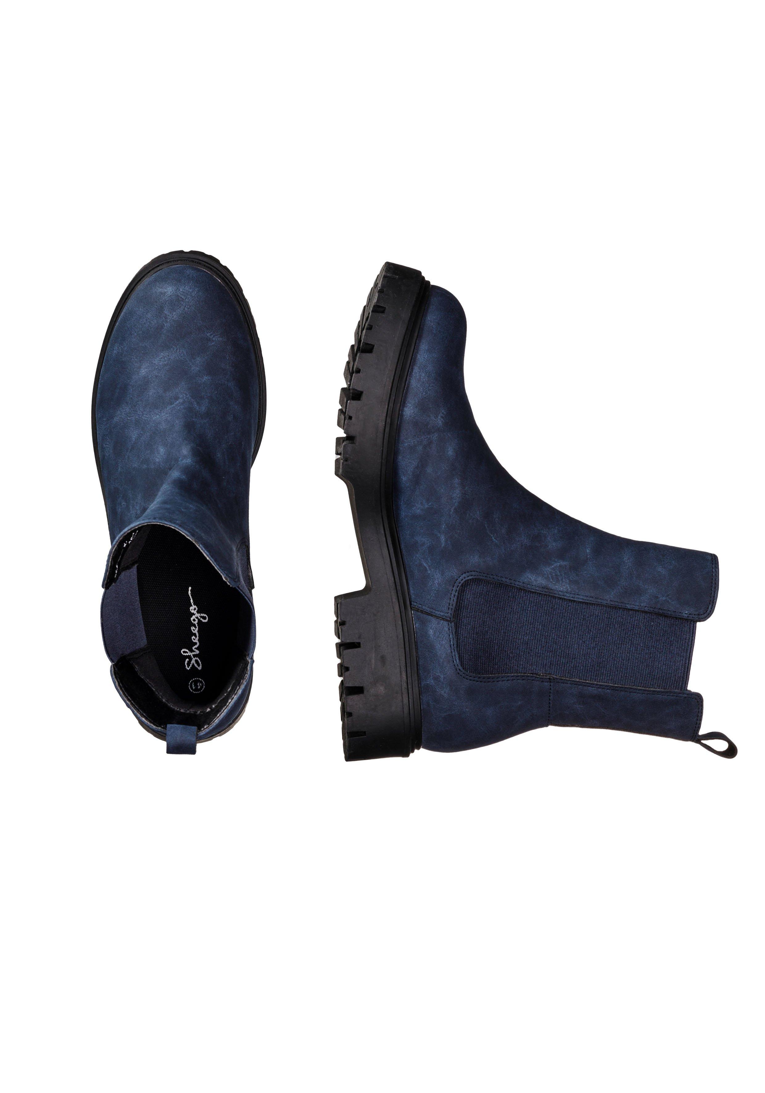 Weitschaft-Stiefelette mit Stretcheinsatz