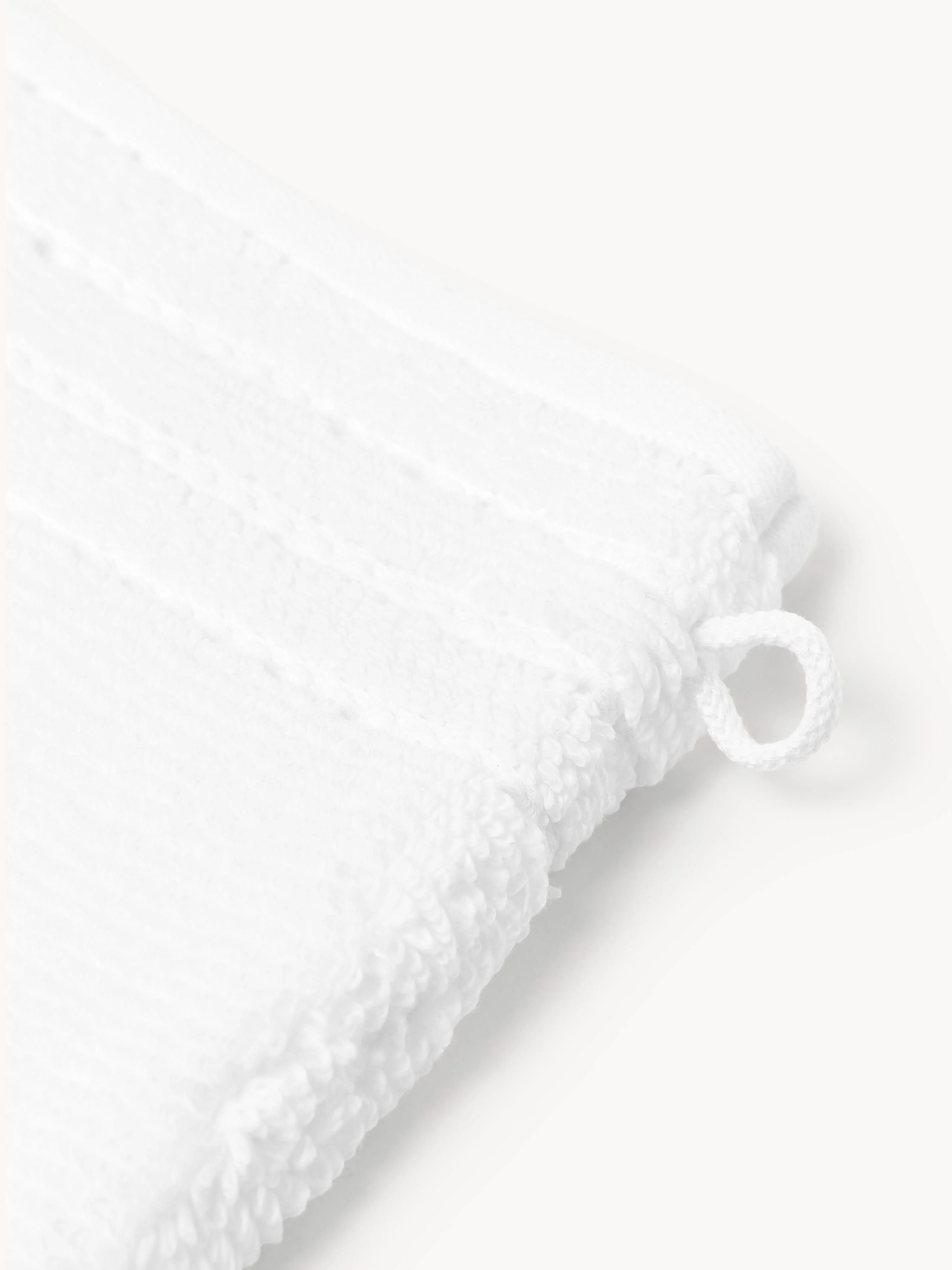 Washandjes Luxe met gestreepte rand, 2 stuks