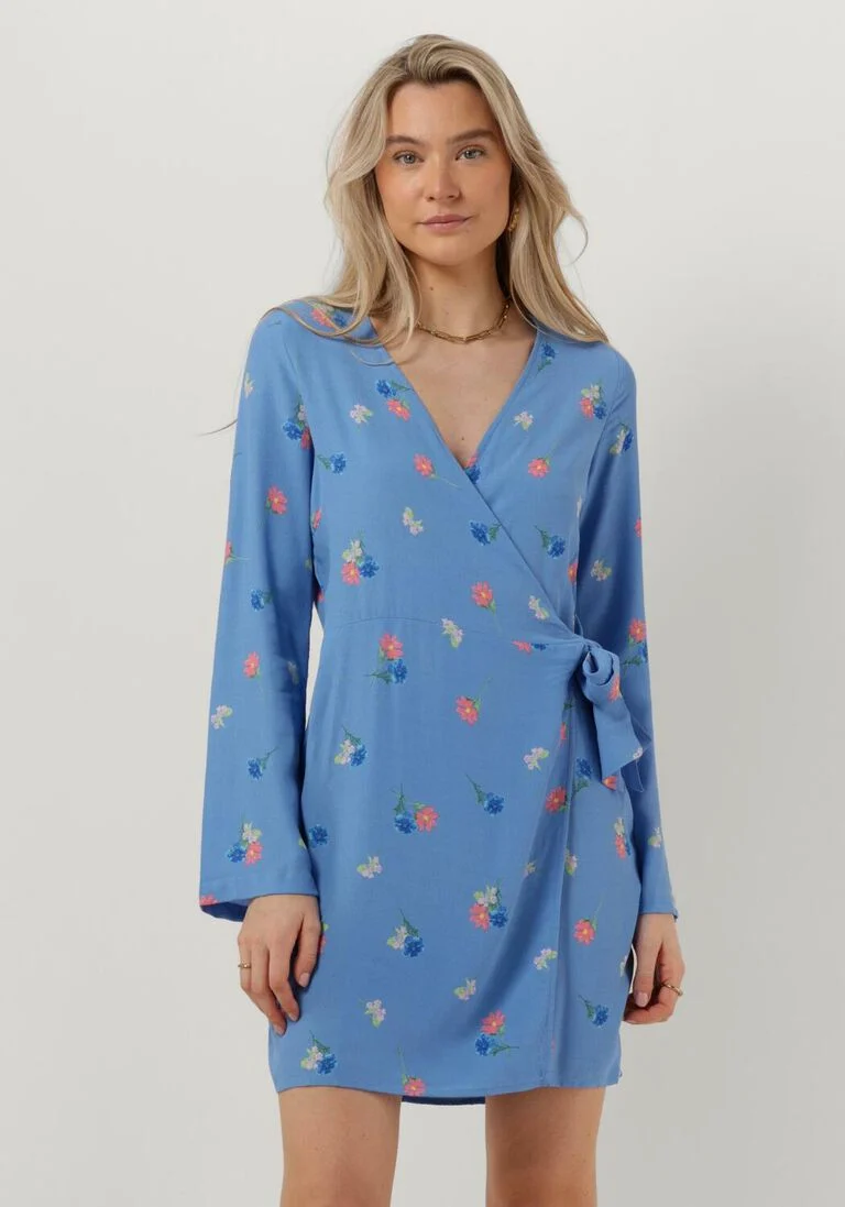 ENVII blauwe envii mini jurk enlime ls vn dress