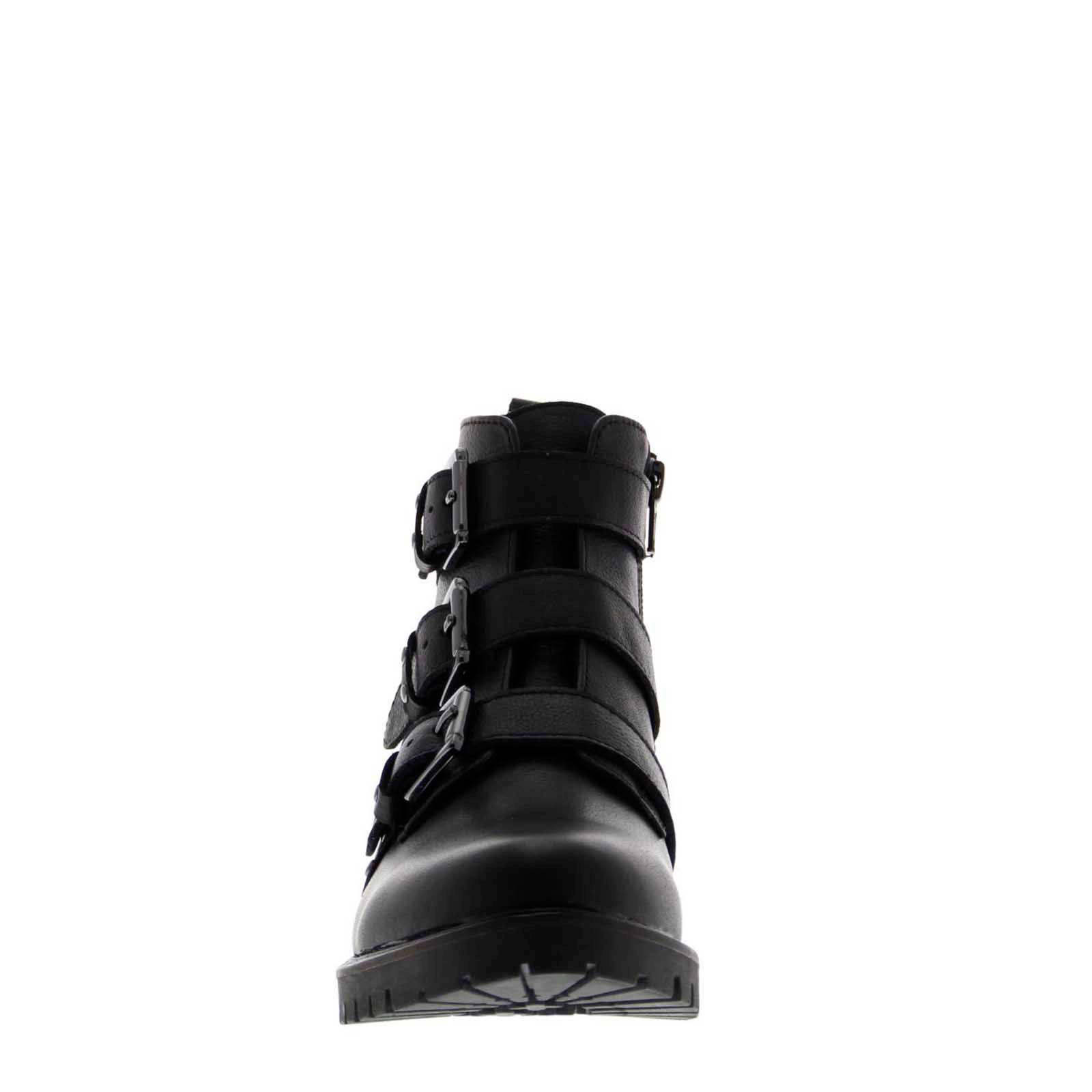 Tango Shoes Bee 352-A leren bikerboots zwart