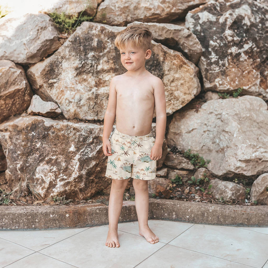 zwemshort Oasis Shawn offwhite/lichtblauw