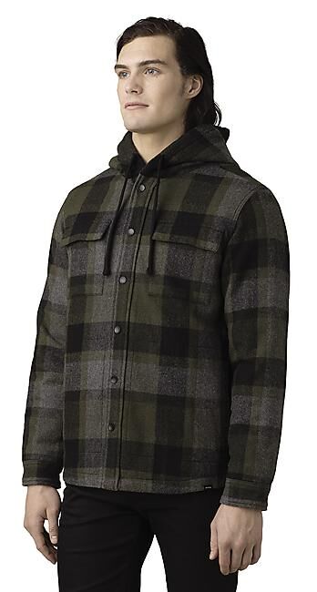 PRANA - CHEMISE ASGARD HOODED FLANNEL M