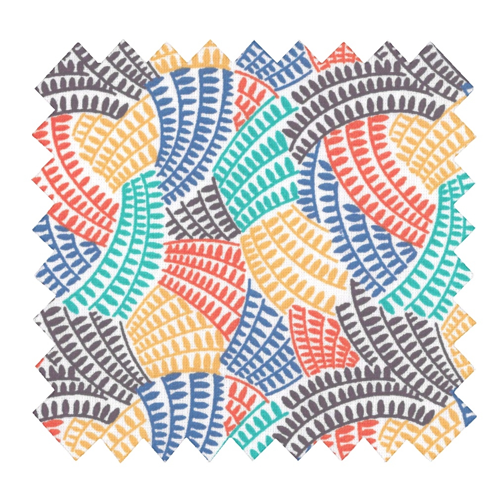 Tissu Coton Au Mètre Ex2321 Ethnique Multicolore
