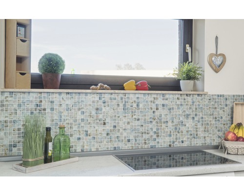 Glasmozaïek XCR 2505 30,2x30,2 cm grijs