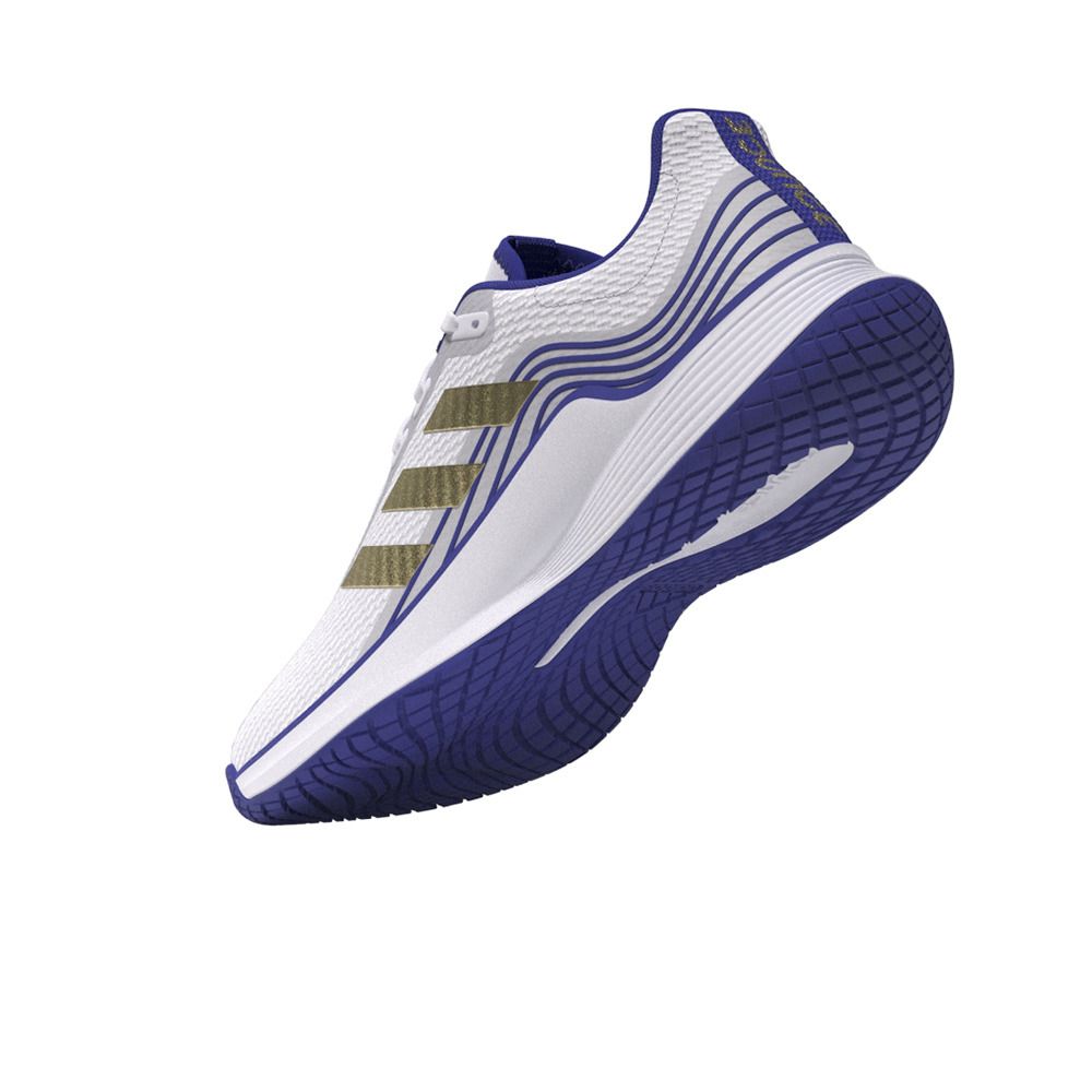 Adidas Performance NOVAFLIGHT PRIMEGREEN - Chaussures volleyball Homme white/gold/lucid blue