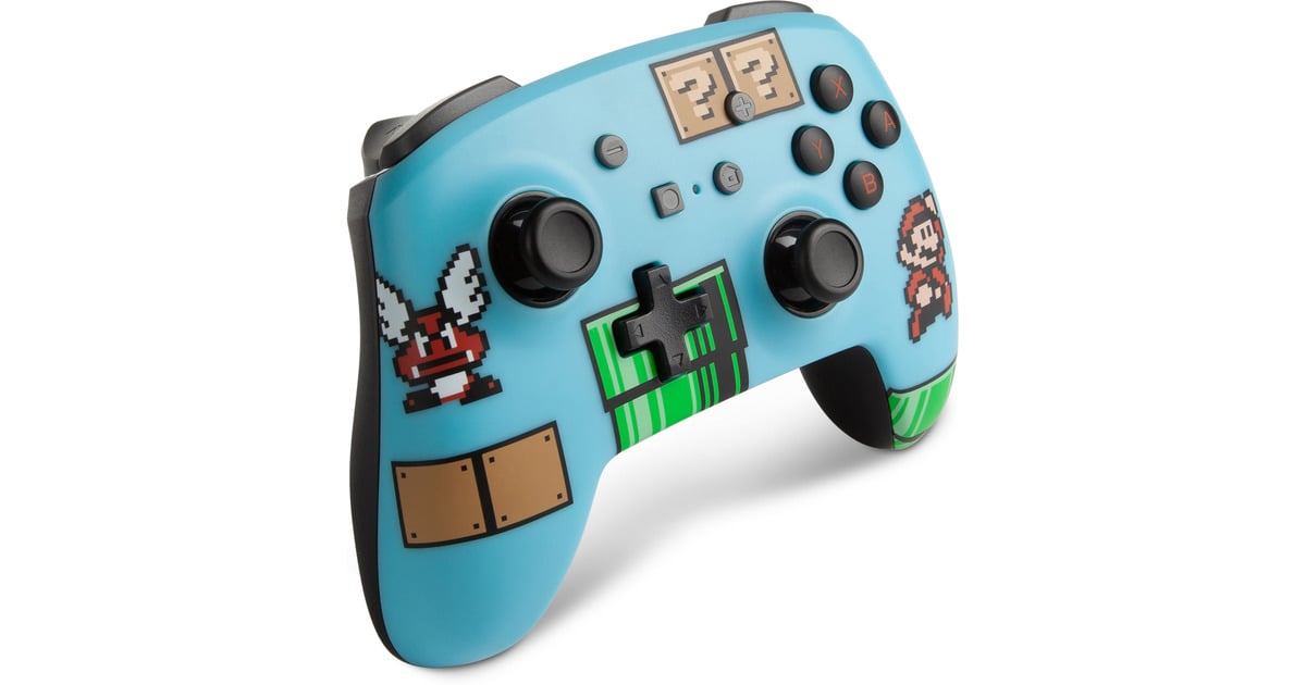 PowerAEnhanced Wireless Controller for Nintendo Switch - SMB3  (Blauw)