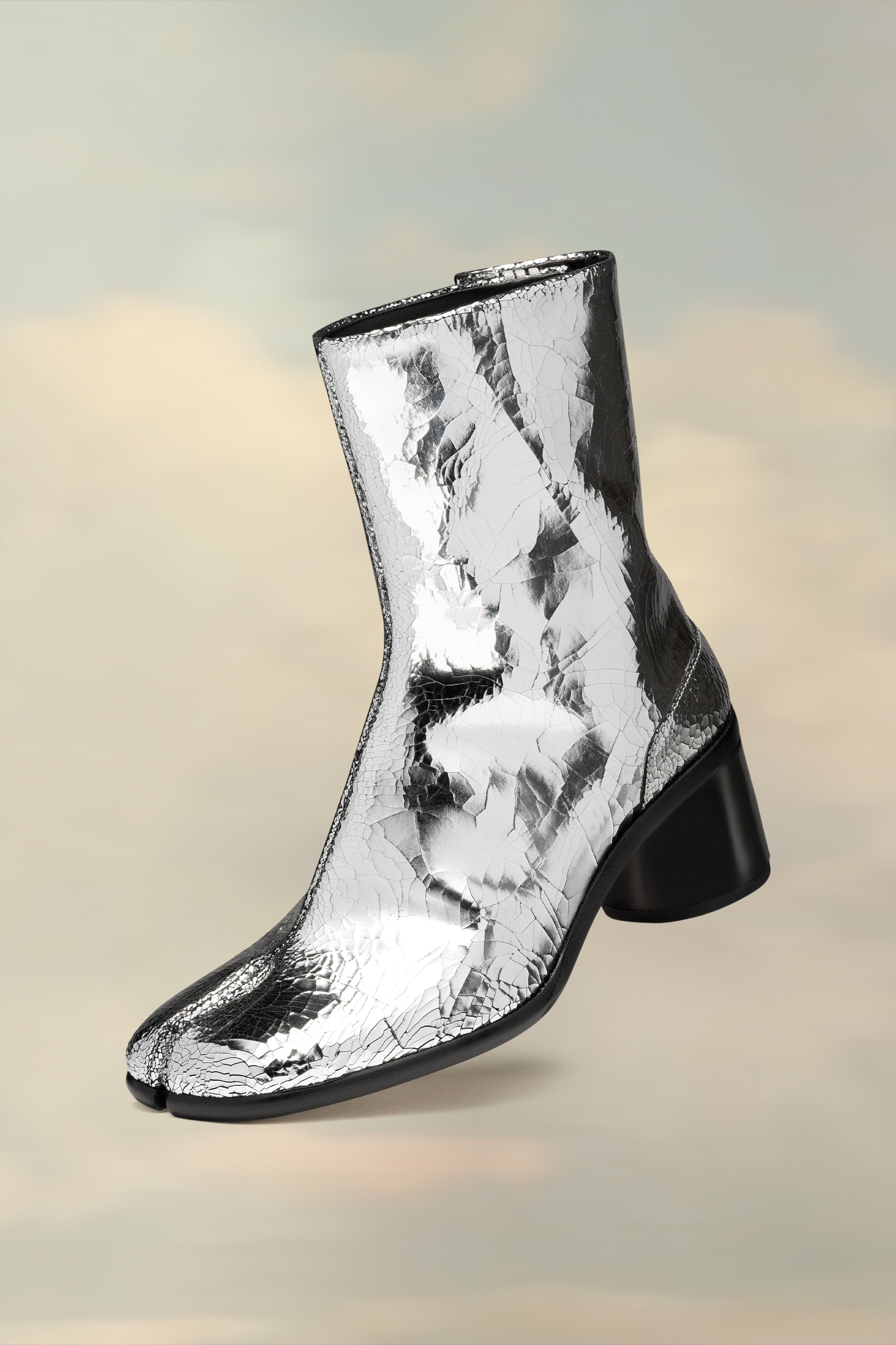 Tabi Mirror Bottes Argent