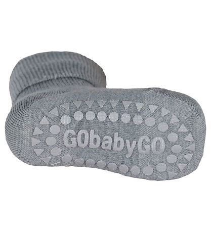 GoBabyGo Rutschfeste Socken - Wolle - Grau