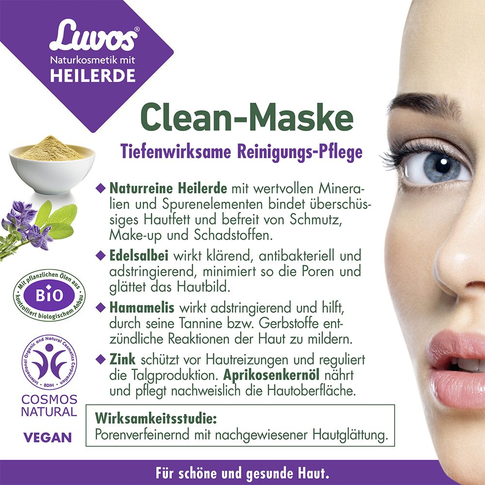 Luvos-Heilerde Clean-Maske