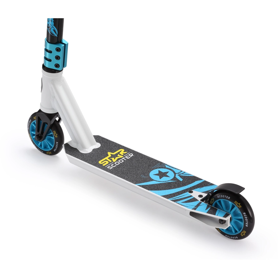 Star Scooter Roller Stunt Trick 110mm Mini weiß, blau