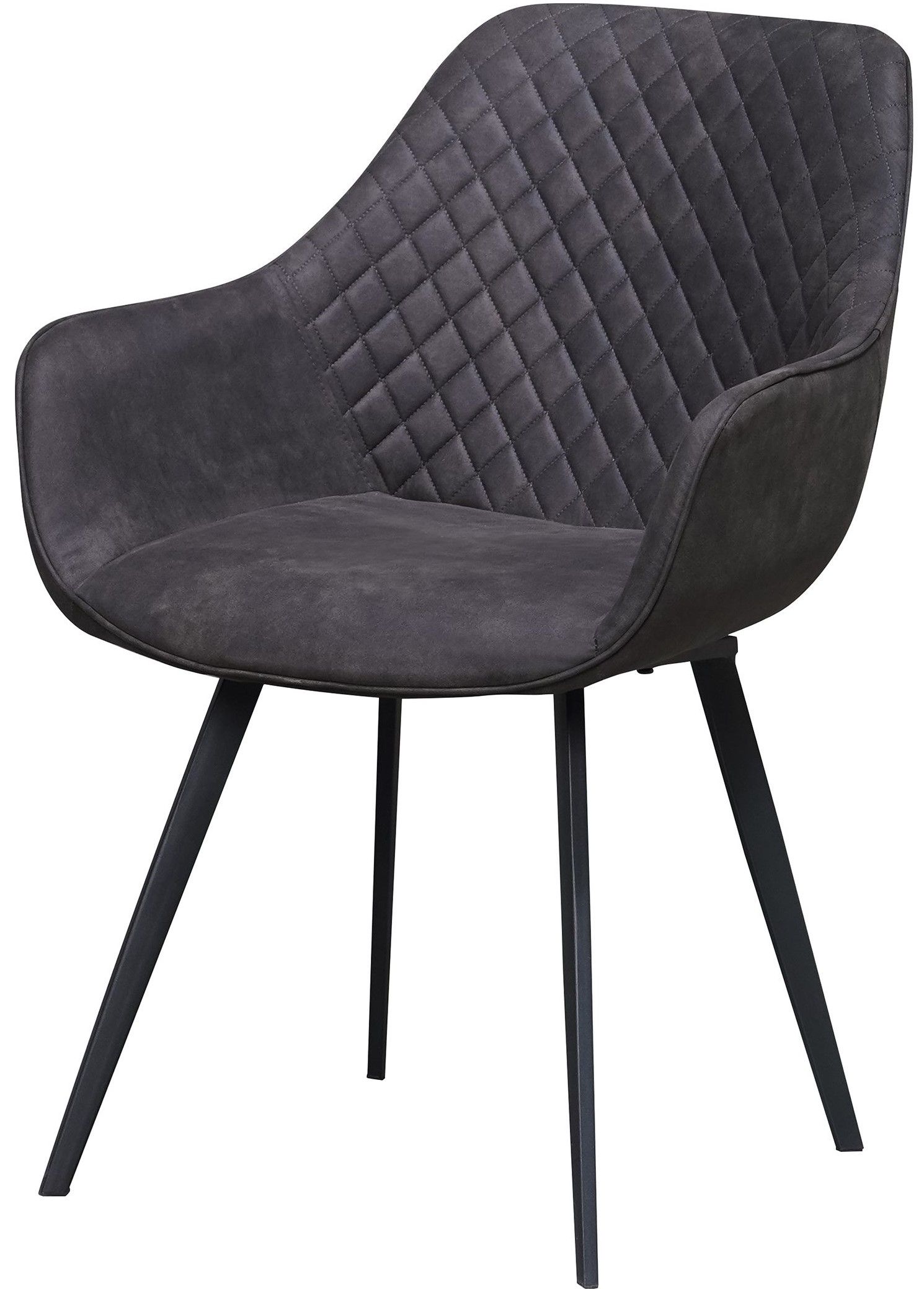 Eetkamerstoel Antraciet Luca B59 x D65 x H84 cm