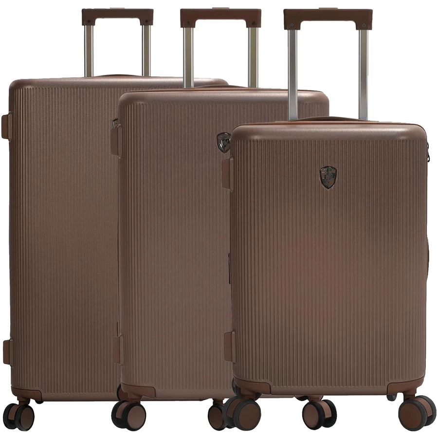 Heys Earth Tones - 4-Rollen-Trolley Set 3tlg. LMS erw. umber