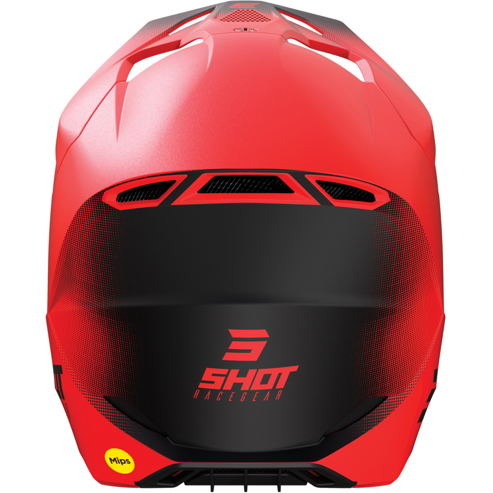 Shot - Casque Race Draw Rouge Mat / Noir Mat