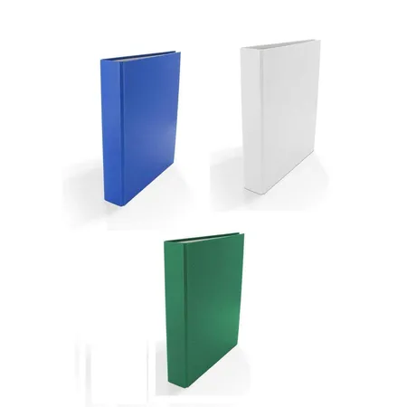 Livepac Office Ringbuch DIN A5, 2-Ring, 3 Stück je 1x in weiß, blau und grün