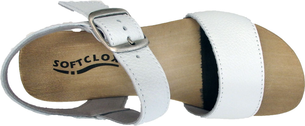 Softclox Sandale KEA Nappa weiß (hazelnut)