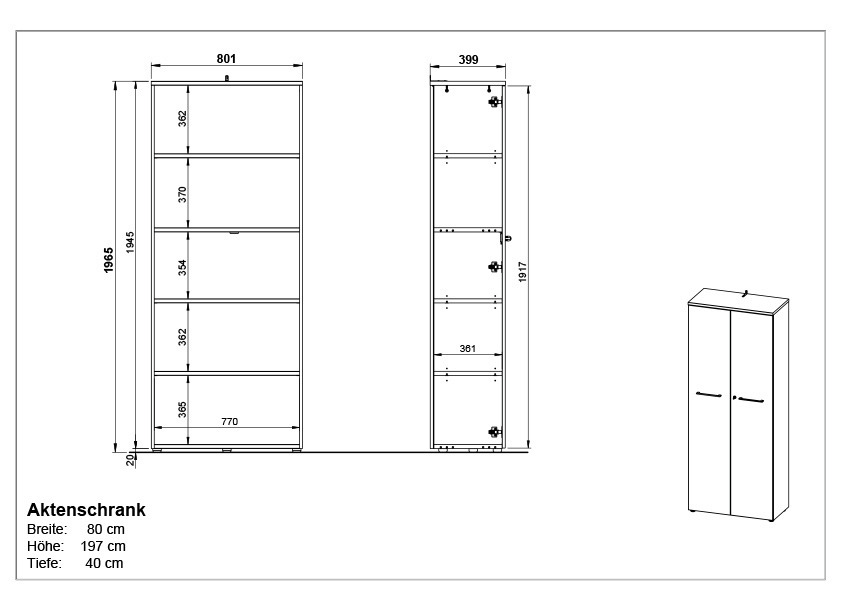 MID.YOU Aktenschrank AGENDA HOME