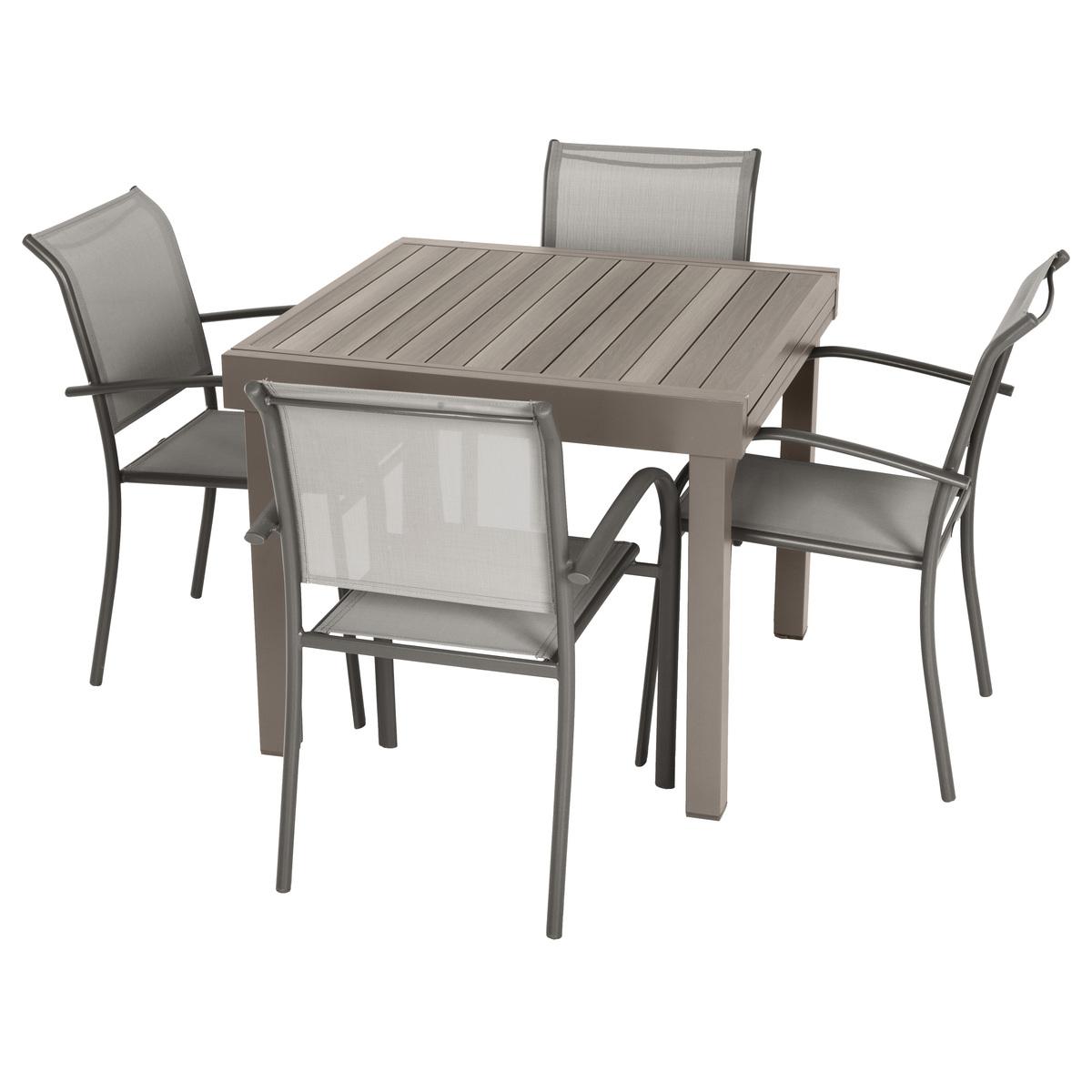TABLE PIAZZA EXTENSIBLE ALUMINIUM LIN 8 PLACES