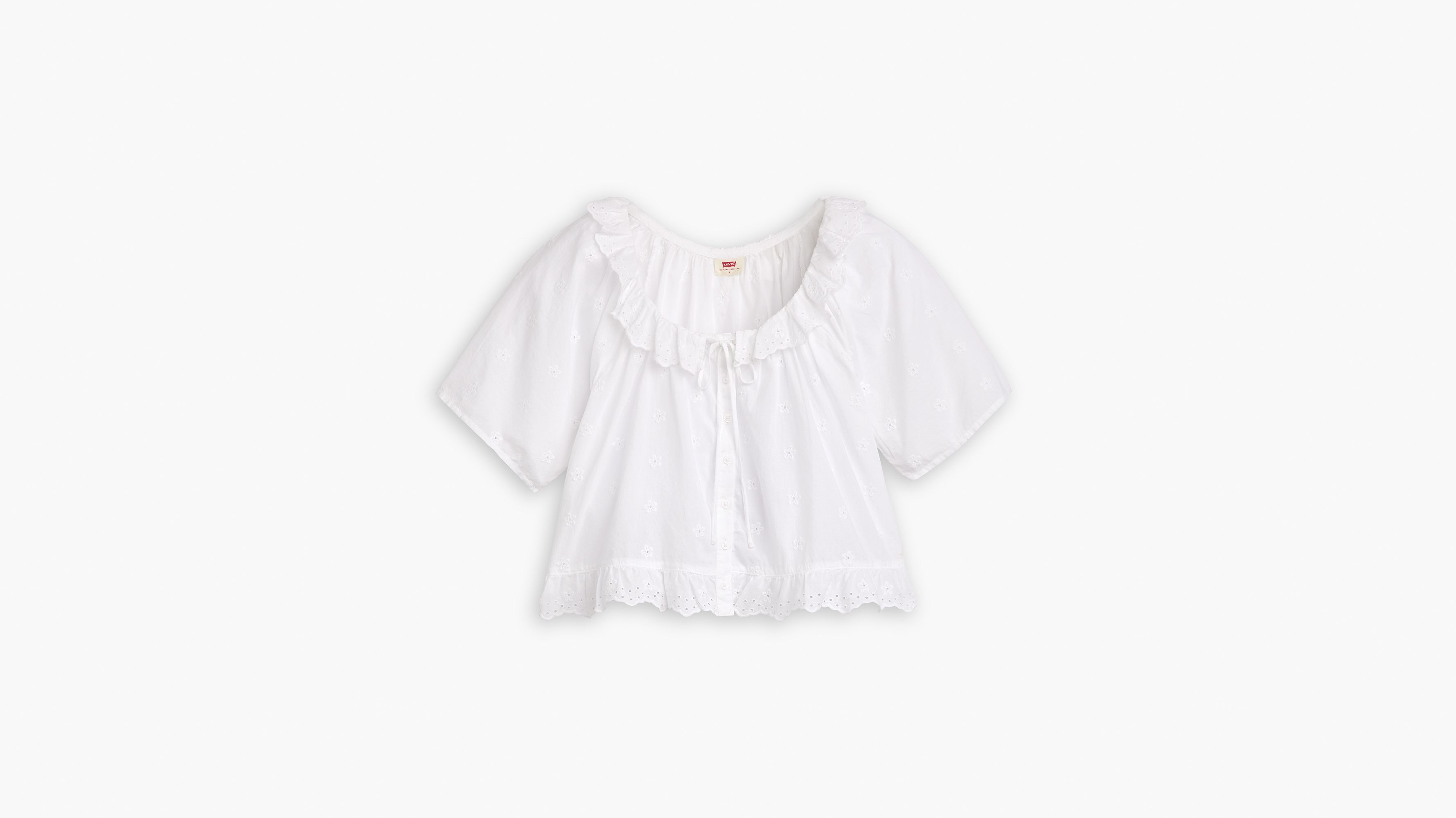 Blouse manche courte Lyka - Bright White - Blanc