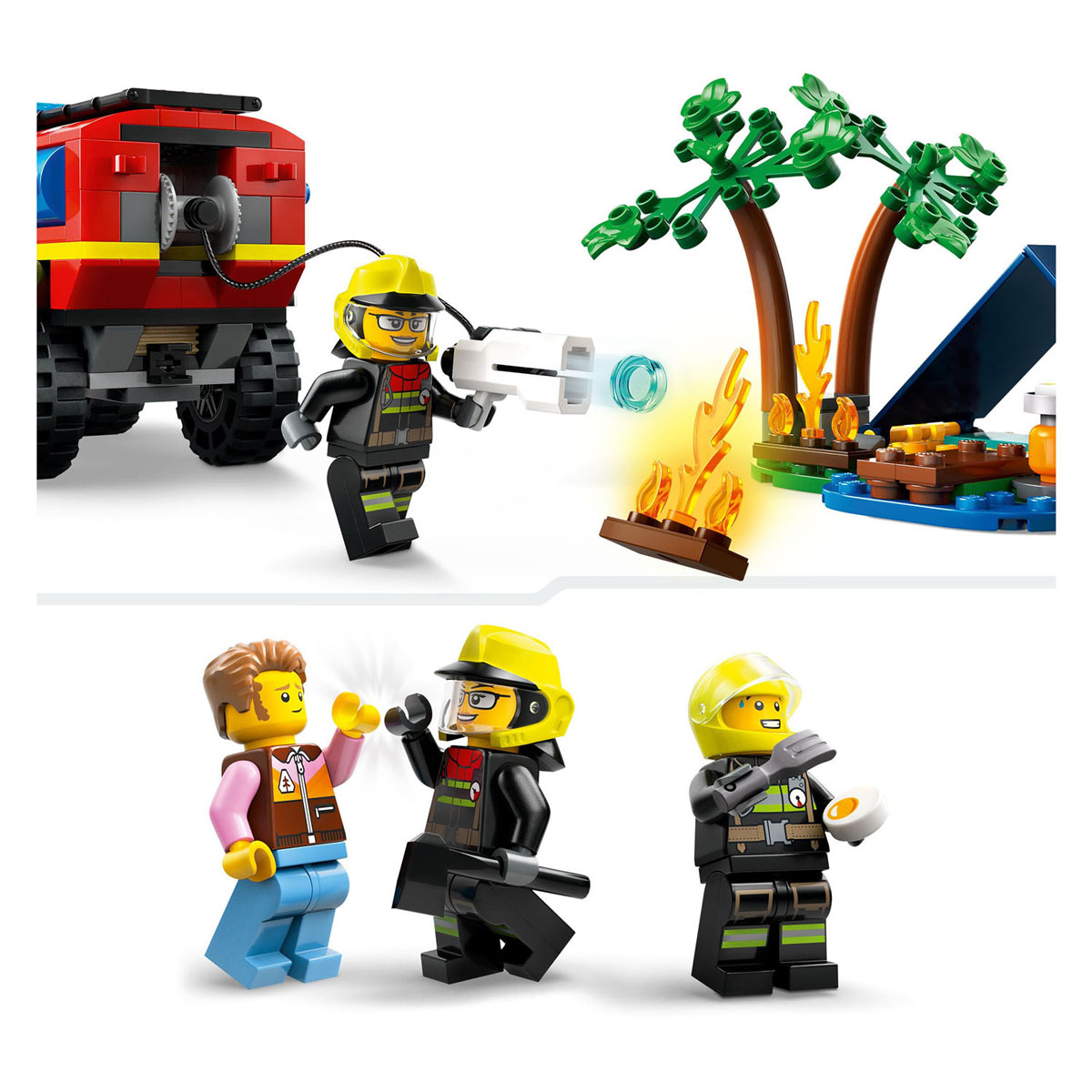 LEGO City 60412 4X4 Brandweerauto met Reddingsboot