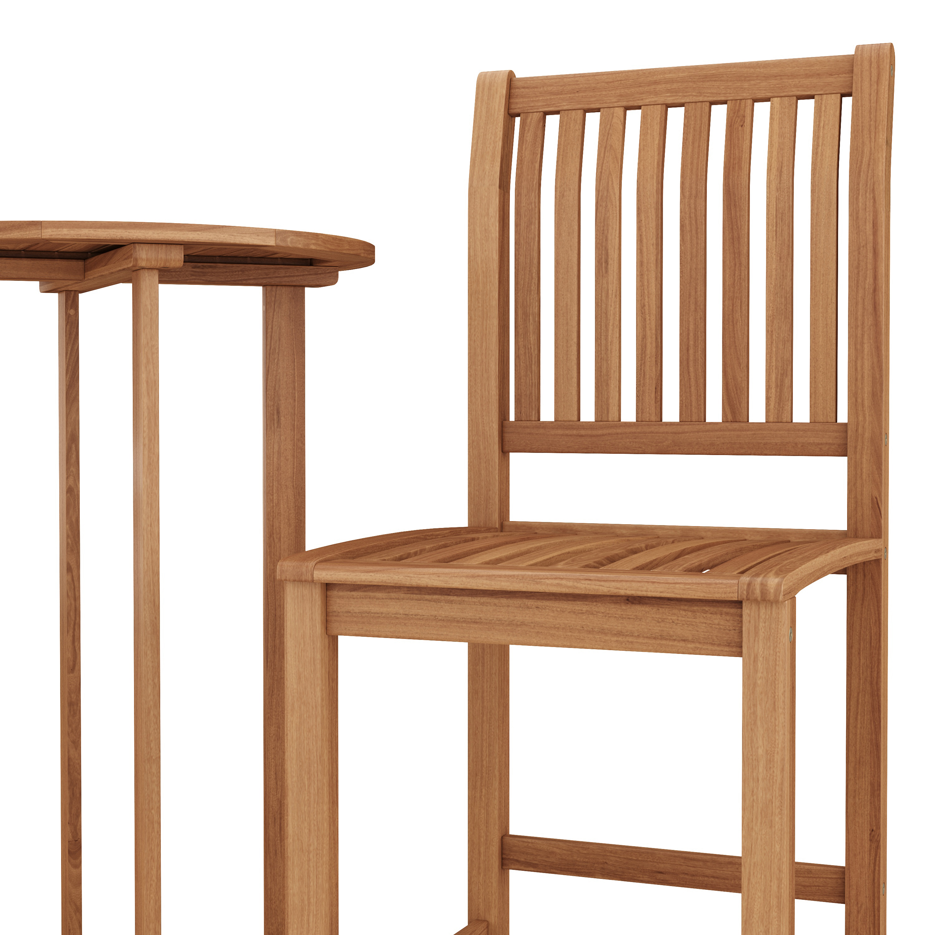 Gartenbar Set Holz PERUGIA 3-teilig