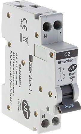 Zenitech - Wisselschakelaar 1/2 module - Wit - Simplea