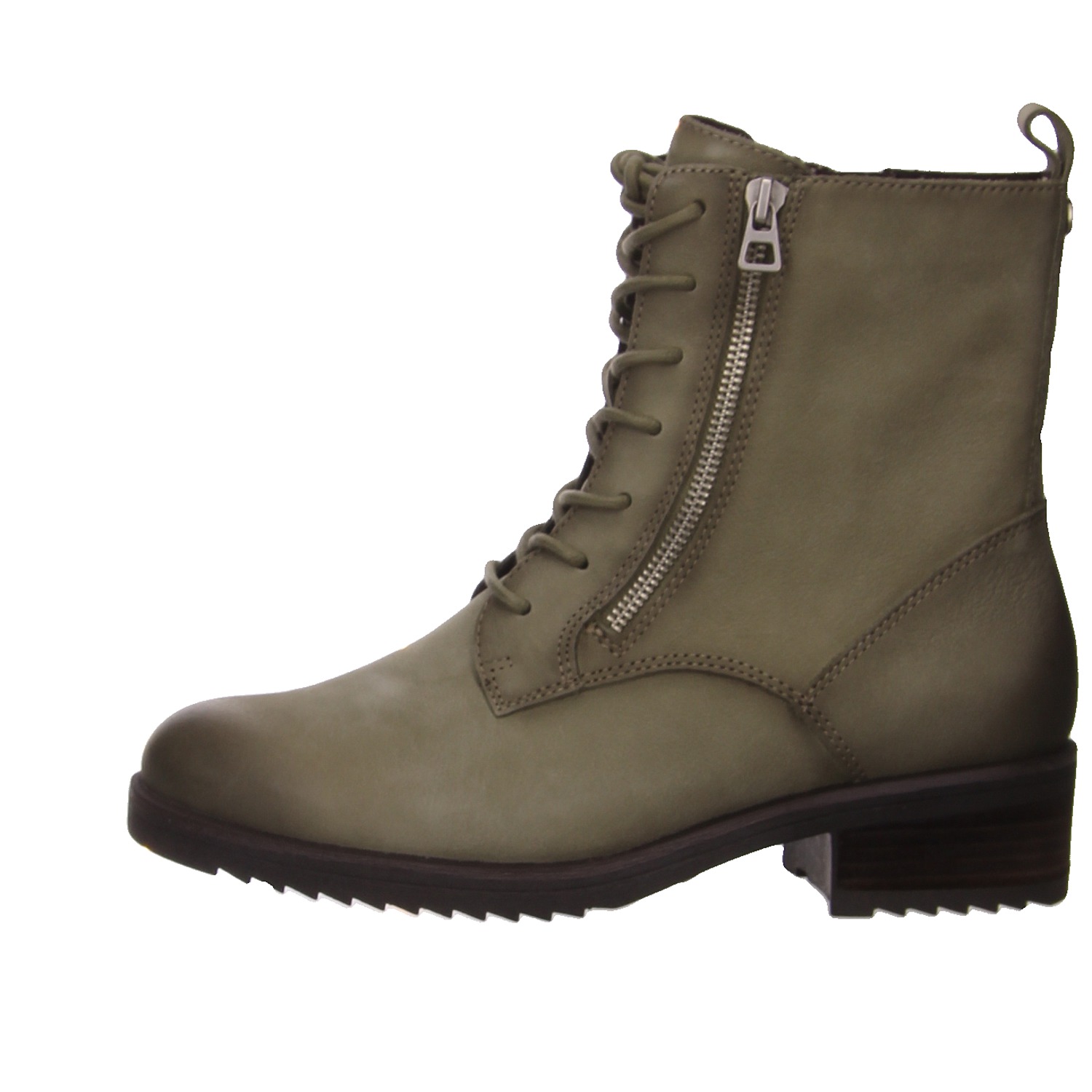 Caprice Schnürboots oliv grün