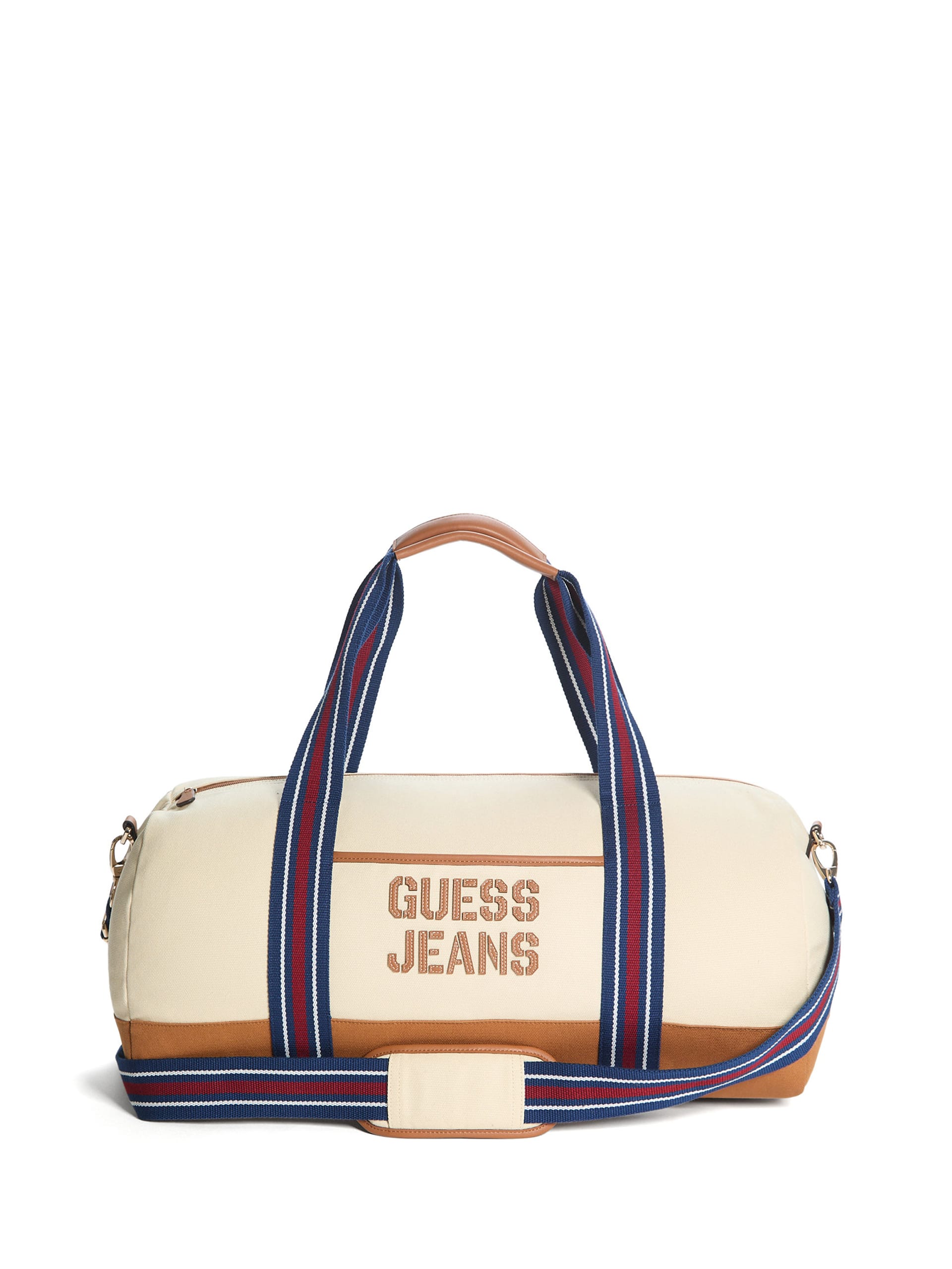 Bolsa de viagem de fim de semana com blocos de cores