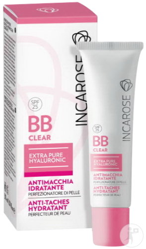 Incarose BB Clear IP25 Extra Pure Hyaluronic Anti-Taches Hydratant Medium Tube 30ml