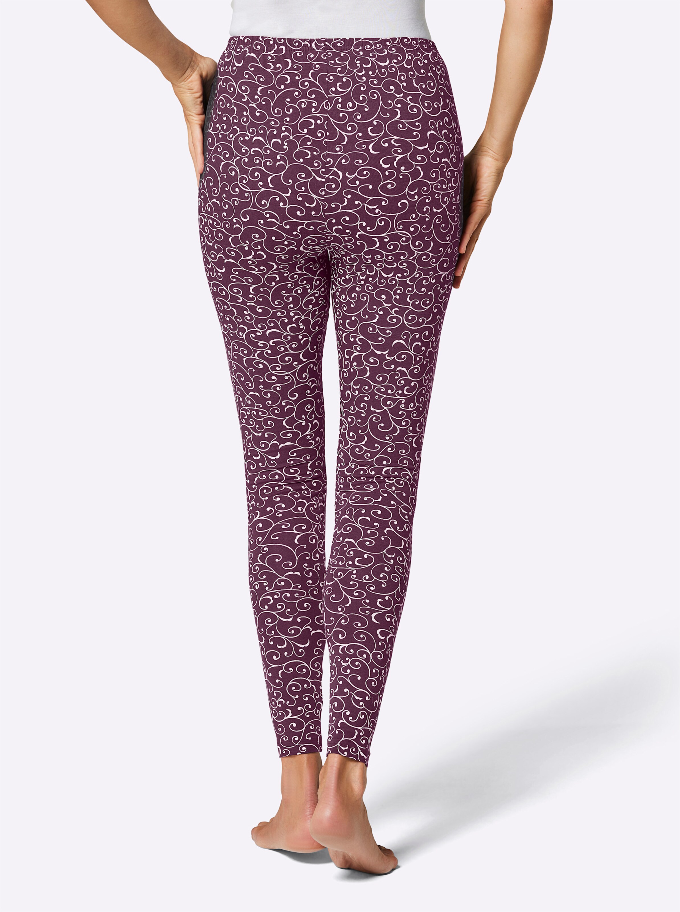 Leggings in bordeaux