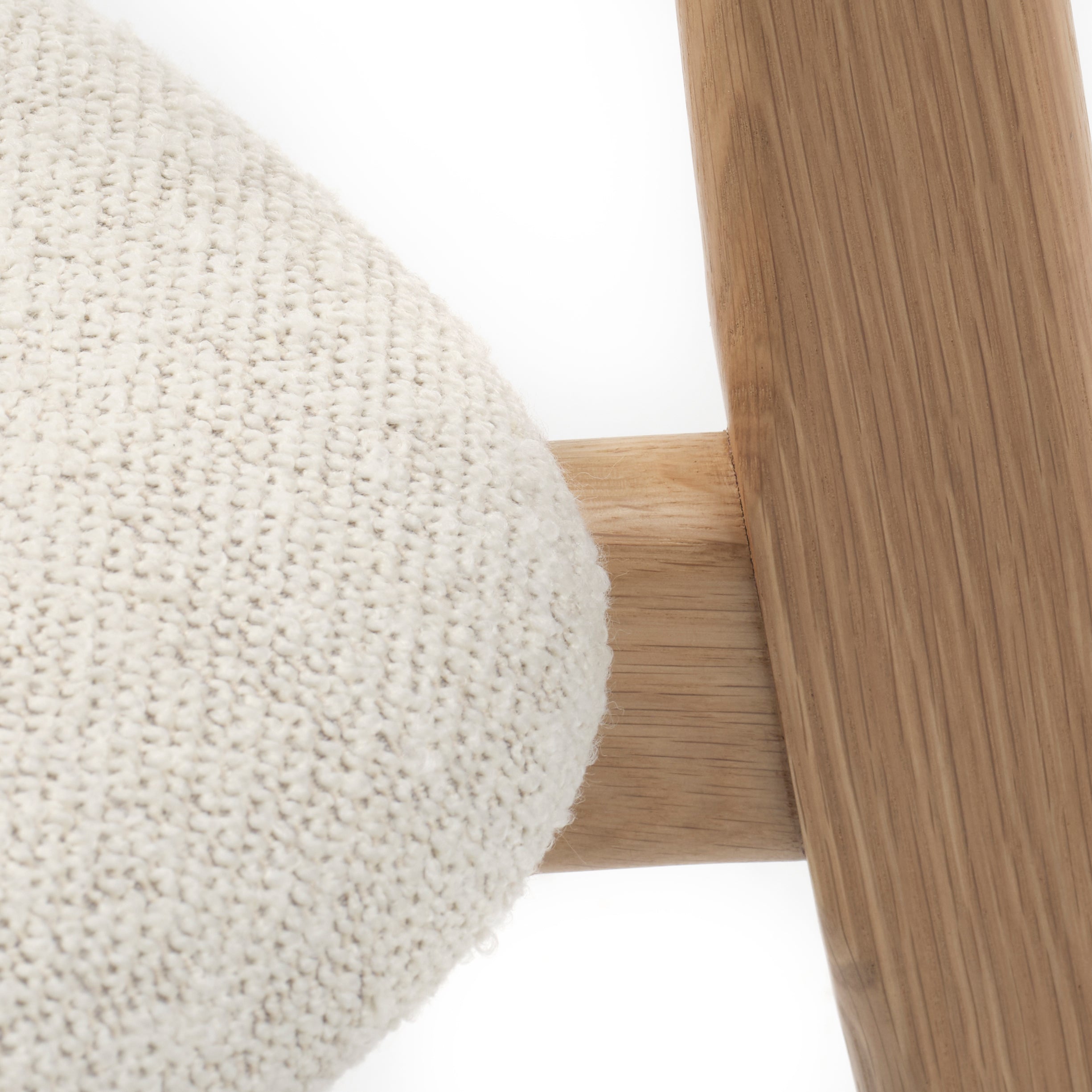 by fonQ Oath Eetkamerstoel Bouclé - Off-White