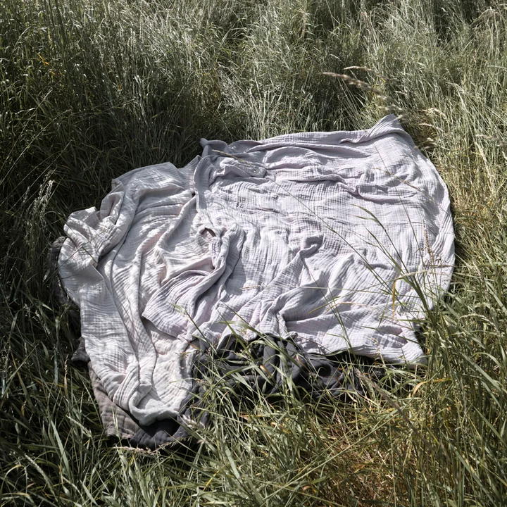 The Organic Company - 6-Lagige Soft Decke, 140 x 200 cm, dunkelgrau