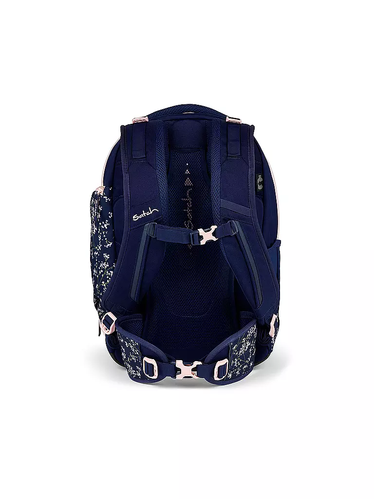 SATCH Schulrucksack Match Bloomy Breeze dunkelblau