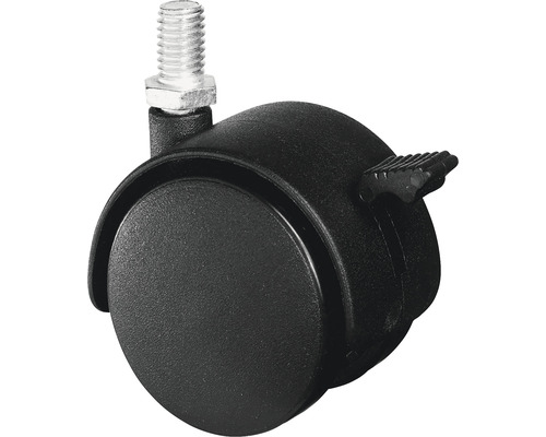 BS Rollers Dubbele rol F85.050.G08 Kunststof afsluitbaar Ø 50 mm tot 40 kg