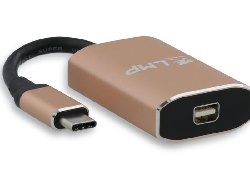 LMP Adapter USB Type-C - Mini-DisplayPort, Gold LMP USB-C zu Mini-DisplayPort Adapter