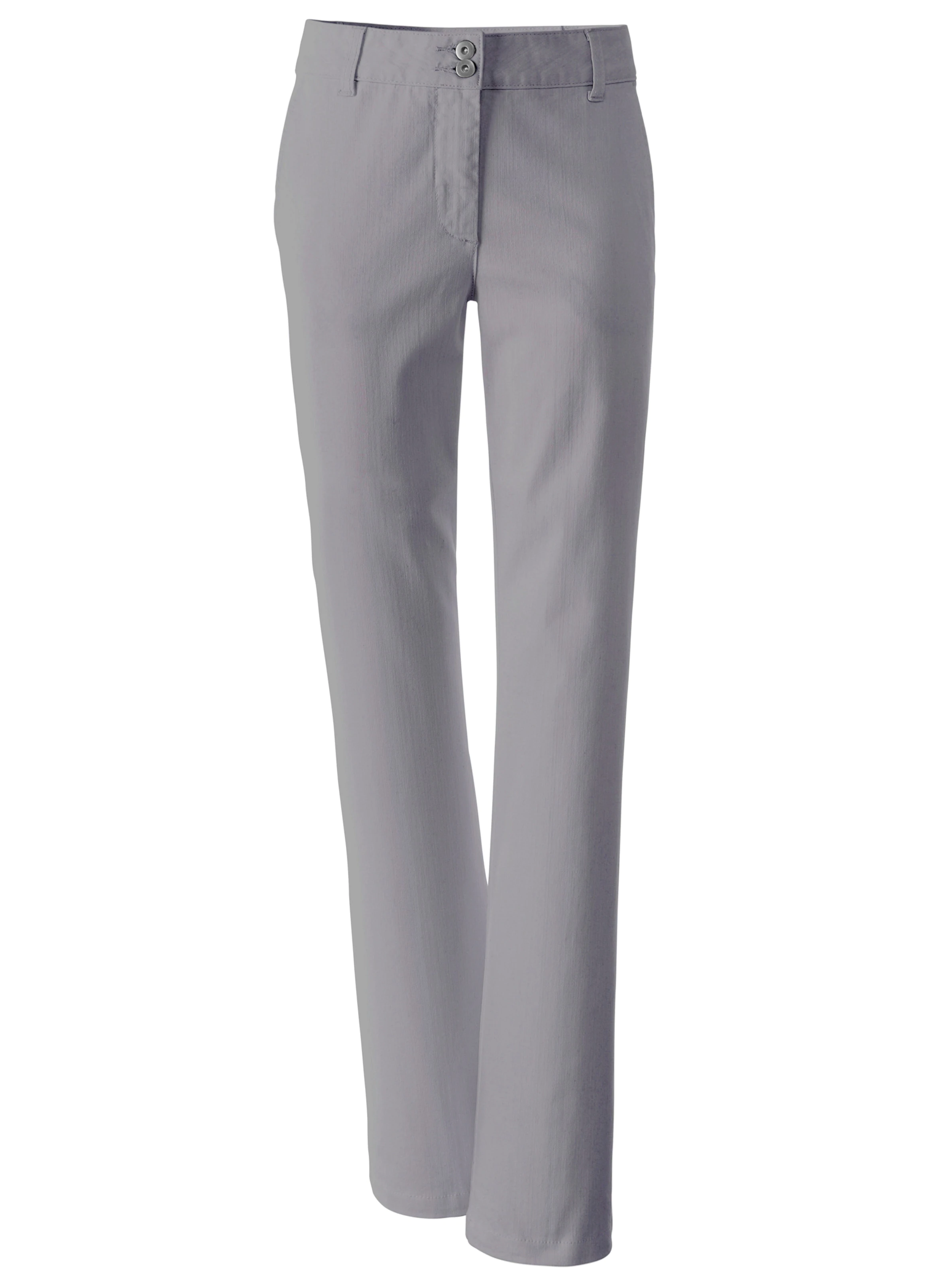 Stretch-Jeans in hellgrau