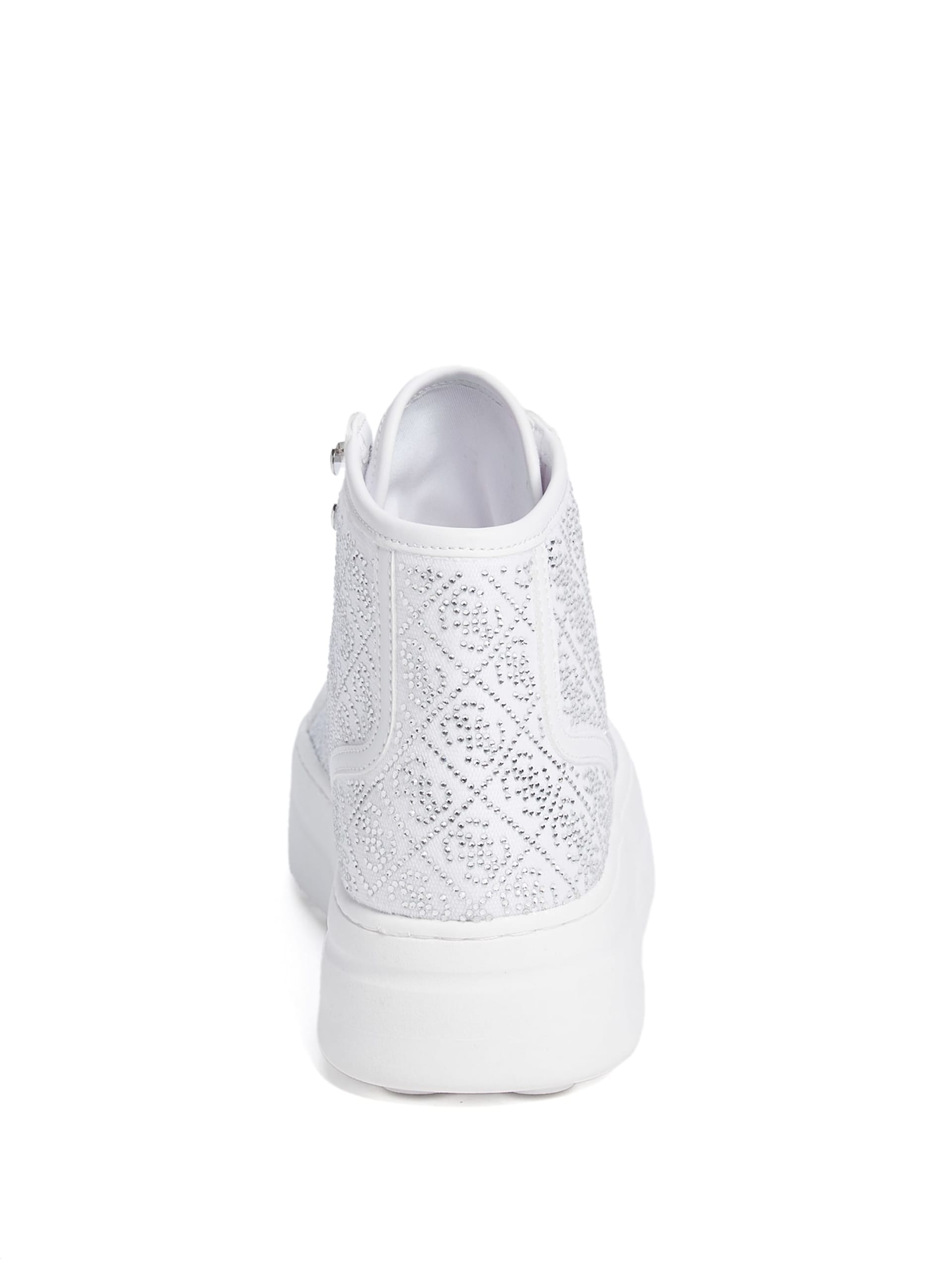 Tênis de cano alto Quattro G com strass