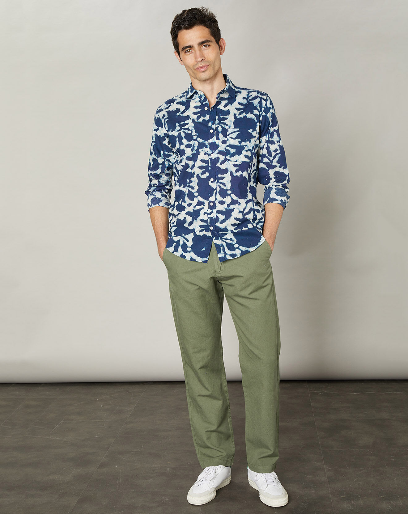 Hartford Chemise slim Storm indigo