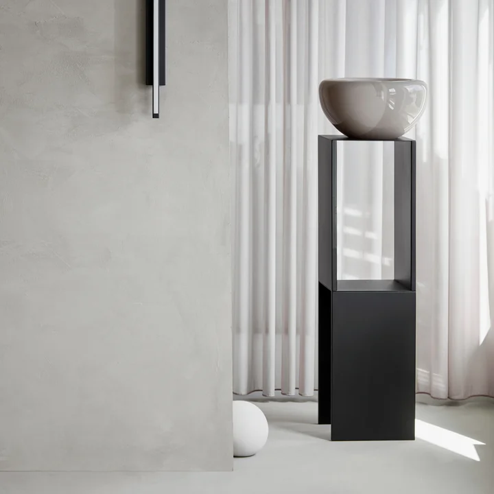 Kristina Dam Studio - Opal Schale, H 13 x Ø 25 cm, beige opal