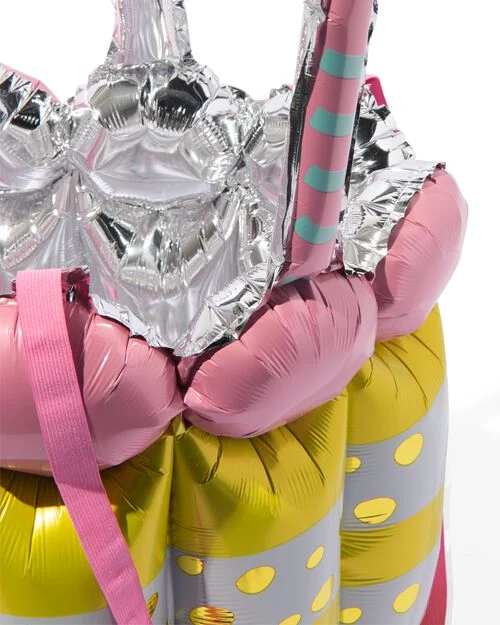 ballon aluminium 3D étoile doré