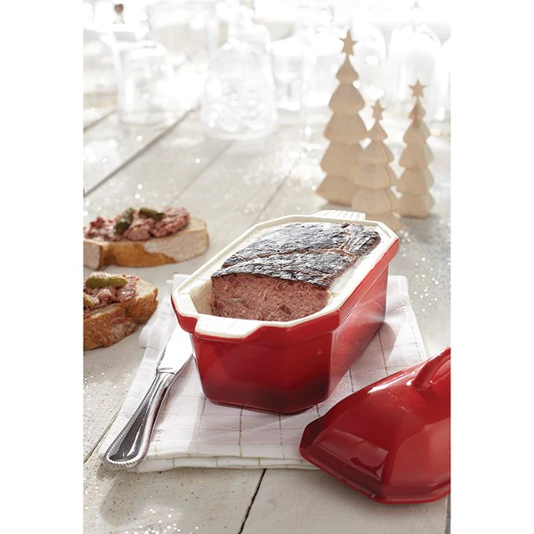 Terrine en céramique émaillée 20,5 cm rouge Mathon