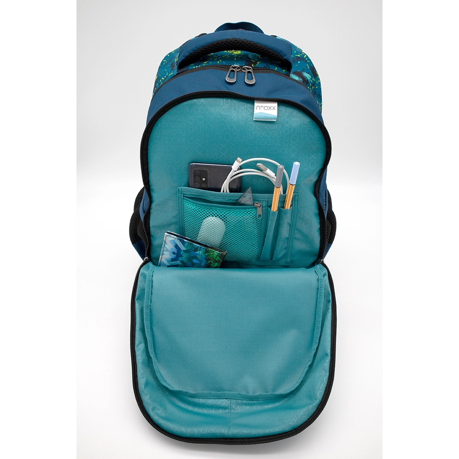 neoxx Fly Schulrucksack Petrol Extreme