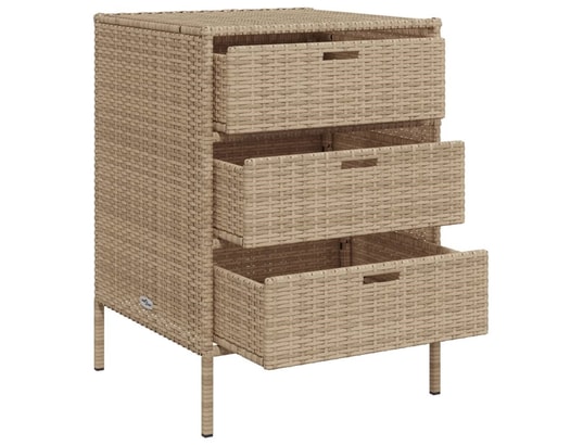 VIDAXL - Armoire de jardin Armoire de rangement de jardin beige 55x59x80 cm résine tres...
