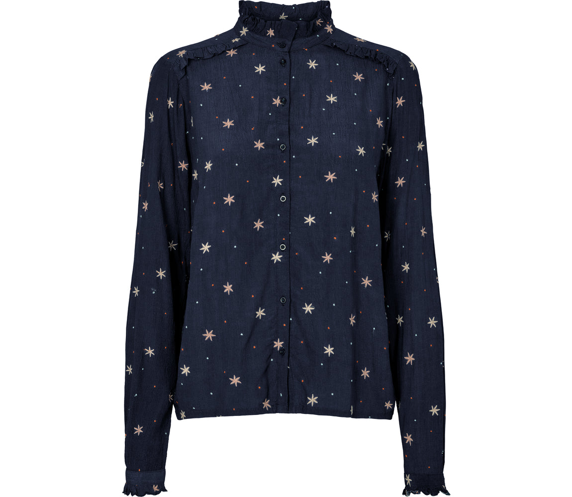 Tahia W, Skjorte - Stars Embroidery