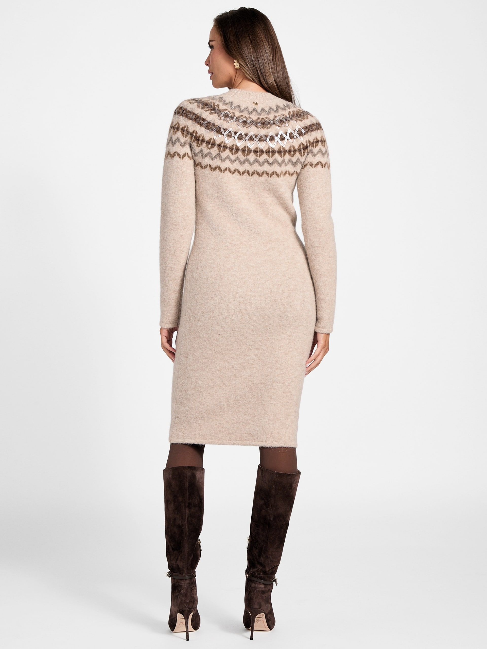 Vestido de malha jacquard Akilah