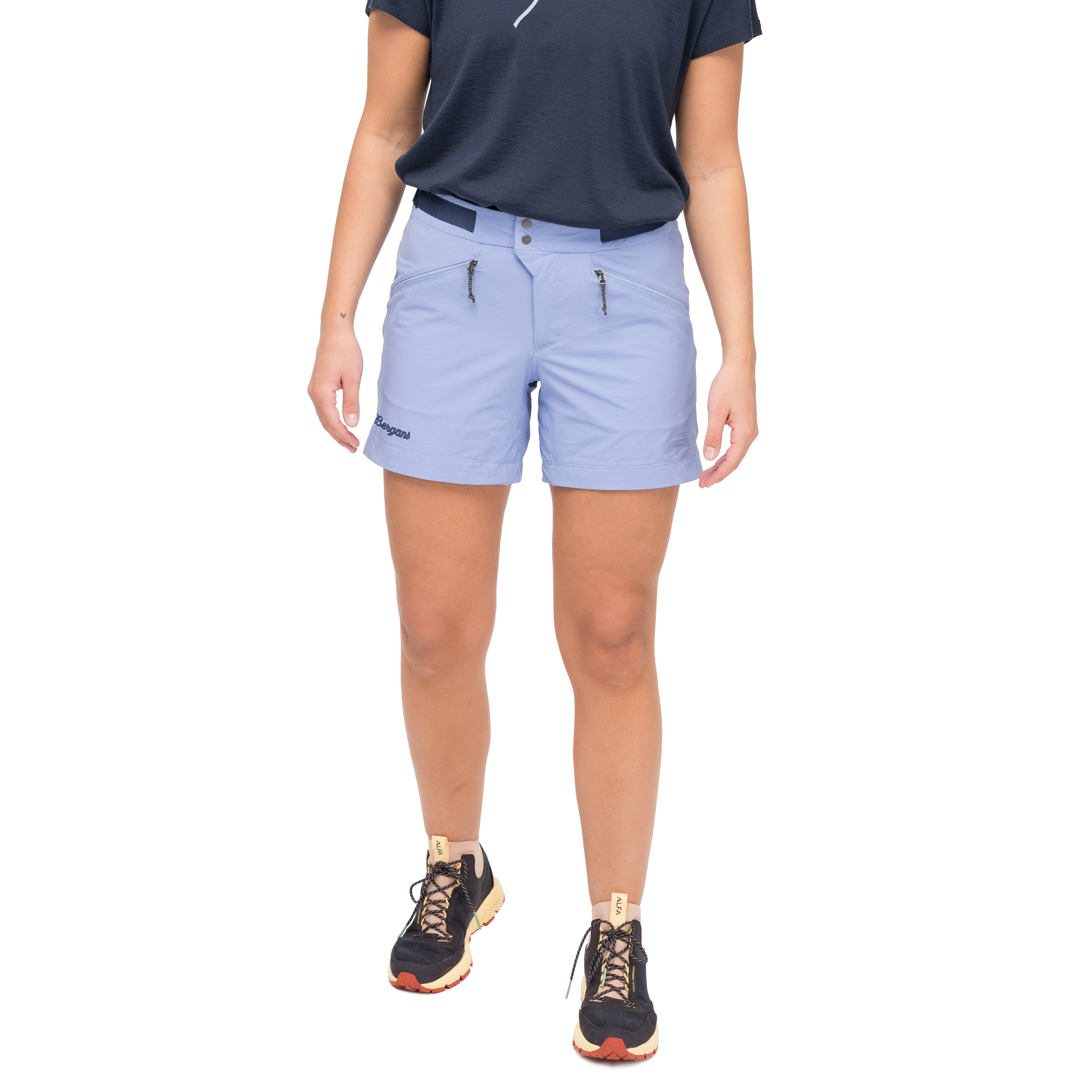 Tind Softshell Shorts Women Blueberry Milk