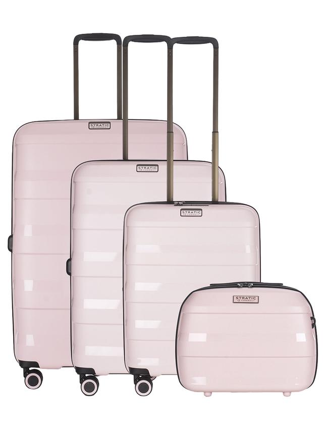 Hartschalenkoffer-Set S/M/L +Beauty Case, 4-teilig, Straw+ Serie