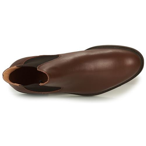 Selected - SLHBLAKE LEATHER CHELSEA BOOT - Marron
